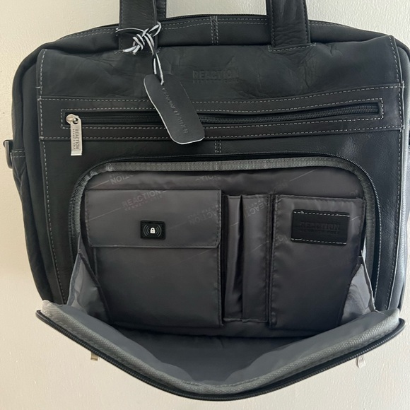 Kenneth Cole leather laptop duffel bag - Picture 3 of 5